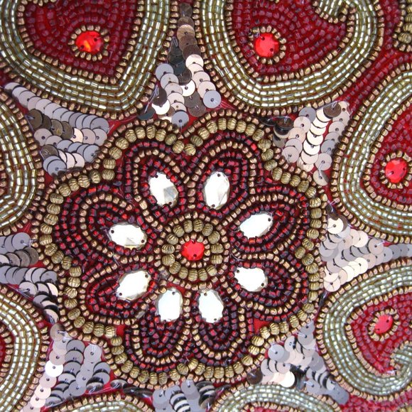 Pier 1 Dining | Pier Beaded Table Runner Red Christmas Valentine | Poshmark